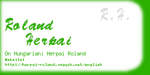 roland herpai business card